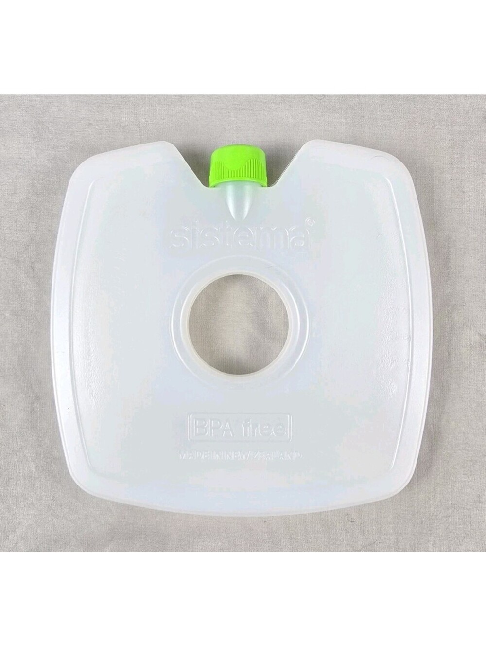 Sistema Refillable Ice Pack BPA FREE Cold Cooler Brick Green Cap New Zealand